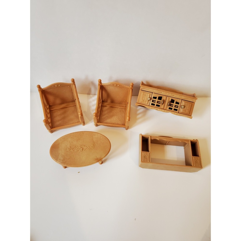 epoch‎ doll house furniture.  Tv Chairs Table